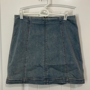 Free People denim skirt